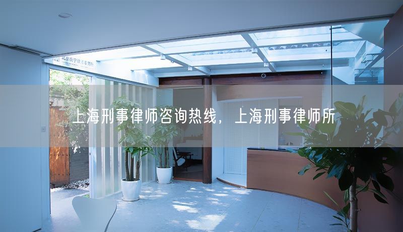 上海刑事律师咨询热线，上海刑事律师所(图1)